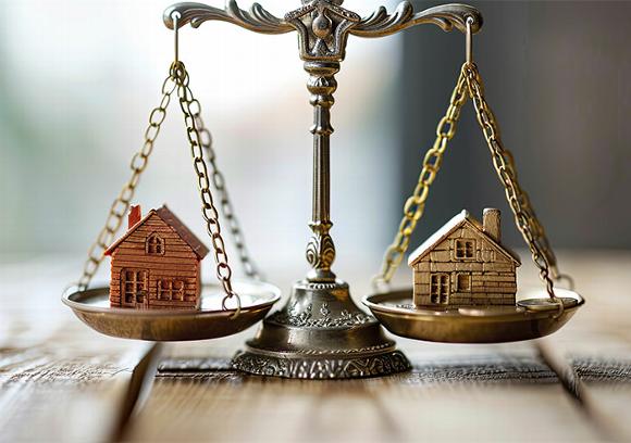 two properties in legal scale